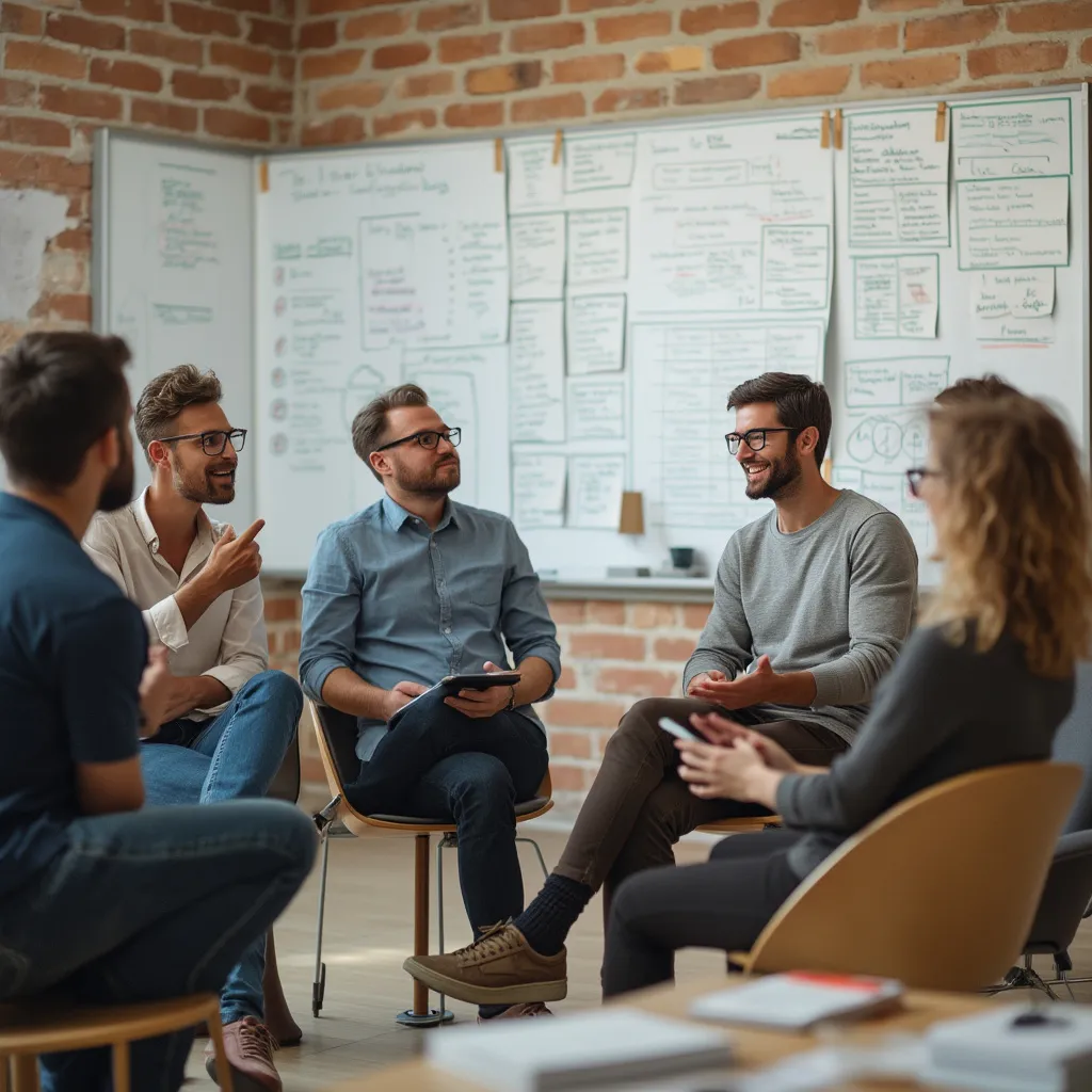 Séance de coaching en groupe